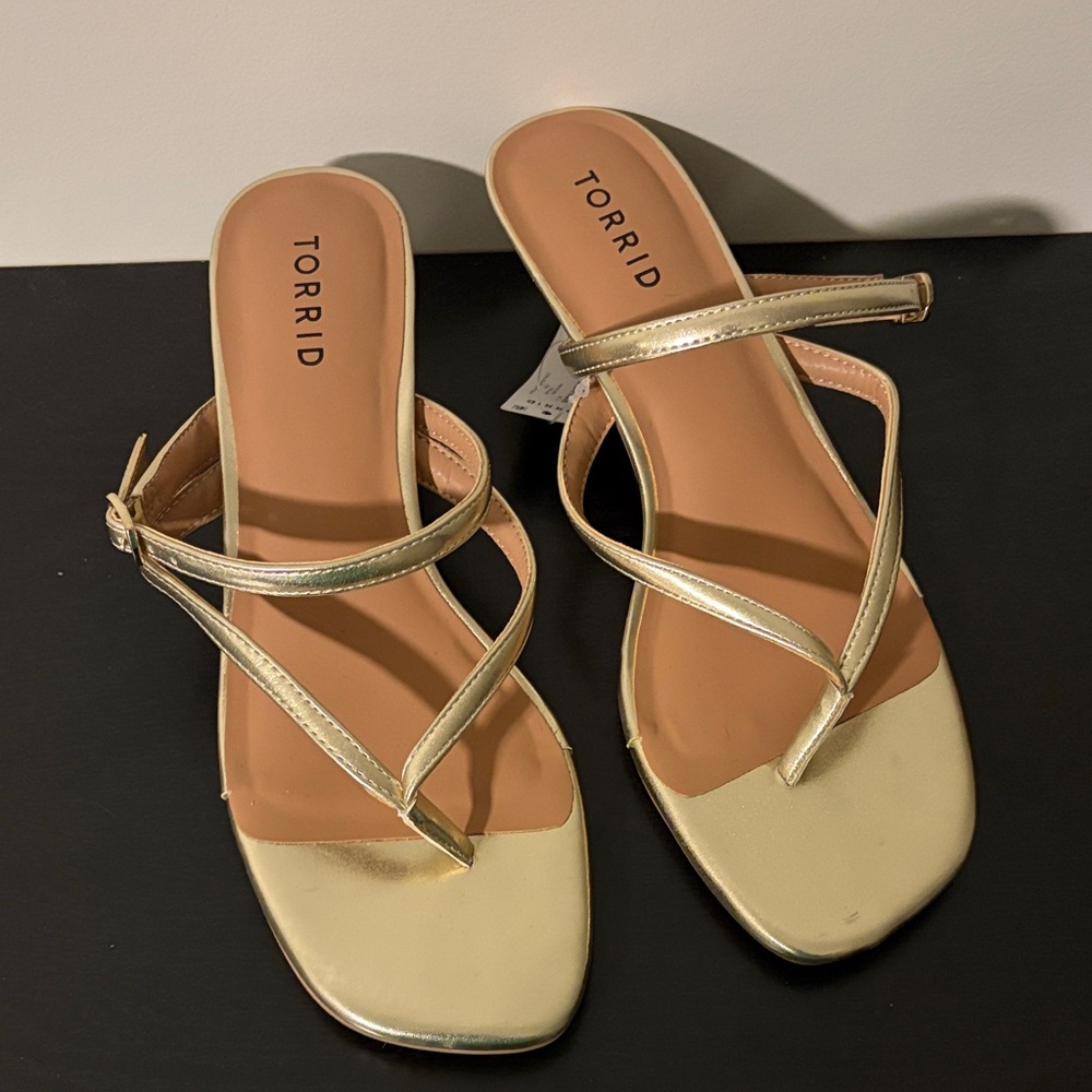 Torrid Metallic Gold Women's Sandals